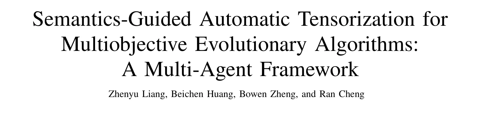 EvoCoCo paper title and authors